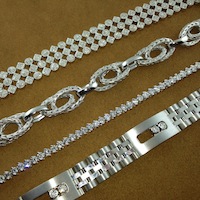 diamond bands and bracelets on display